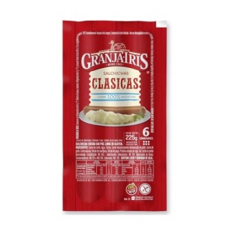 SALCHICHAS GRANJA IRIS 6 unidades